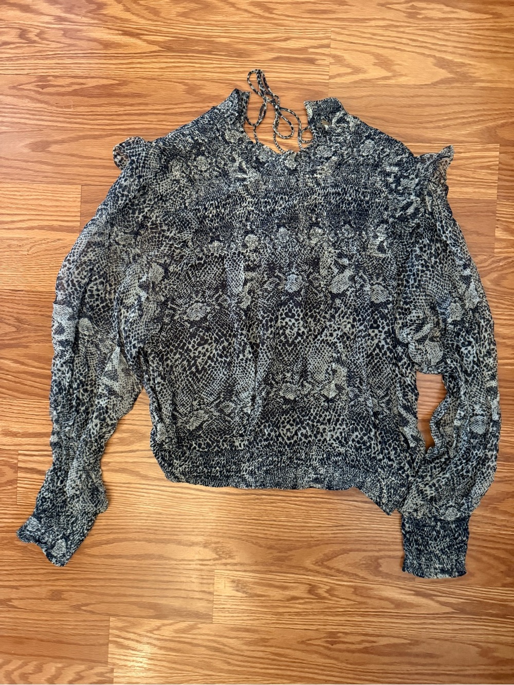 Free people snake print top - size S